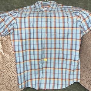 Marmot plaid button down shirt M